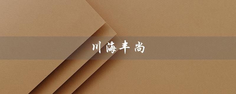 川海丰尚（川海丰尚麻辣烫加盟费是多少）