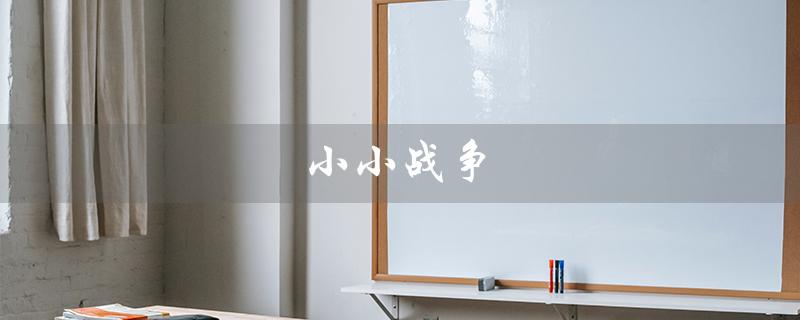 小小战争（小小战争2中文版破解版是什么）
