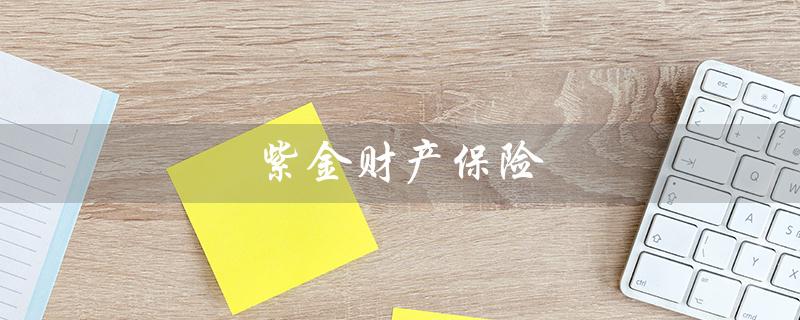 紫金财产保险（紫金财产保险公司是什么）