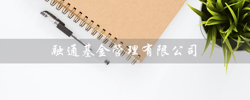 融通基金管理有限公司（专业的资产管理机构）