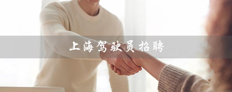 上海驾驶员招聘（上海招聘驾驶员吗）