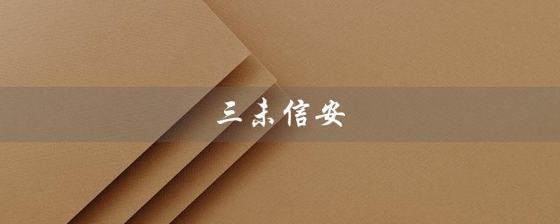 三未信安（三未信安是什么公司）