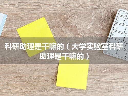科研助理是干嘛的(大学实验室科研助理是干嘛的)